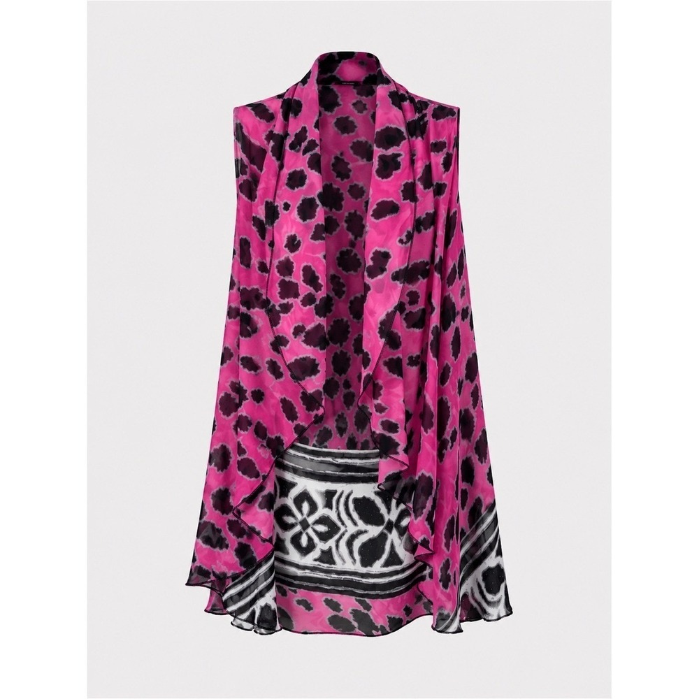 Womens Sheer Kimono OS‎ Whimsigoth Fairy Grunge Festival Coachella Animal Print